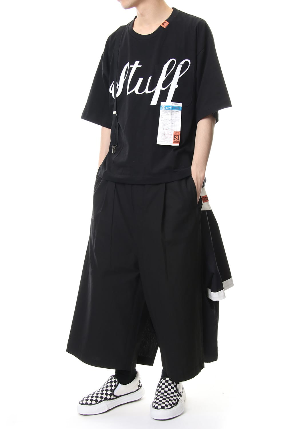 Suspenders T-shirt Black