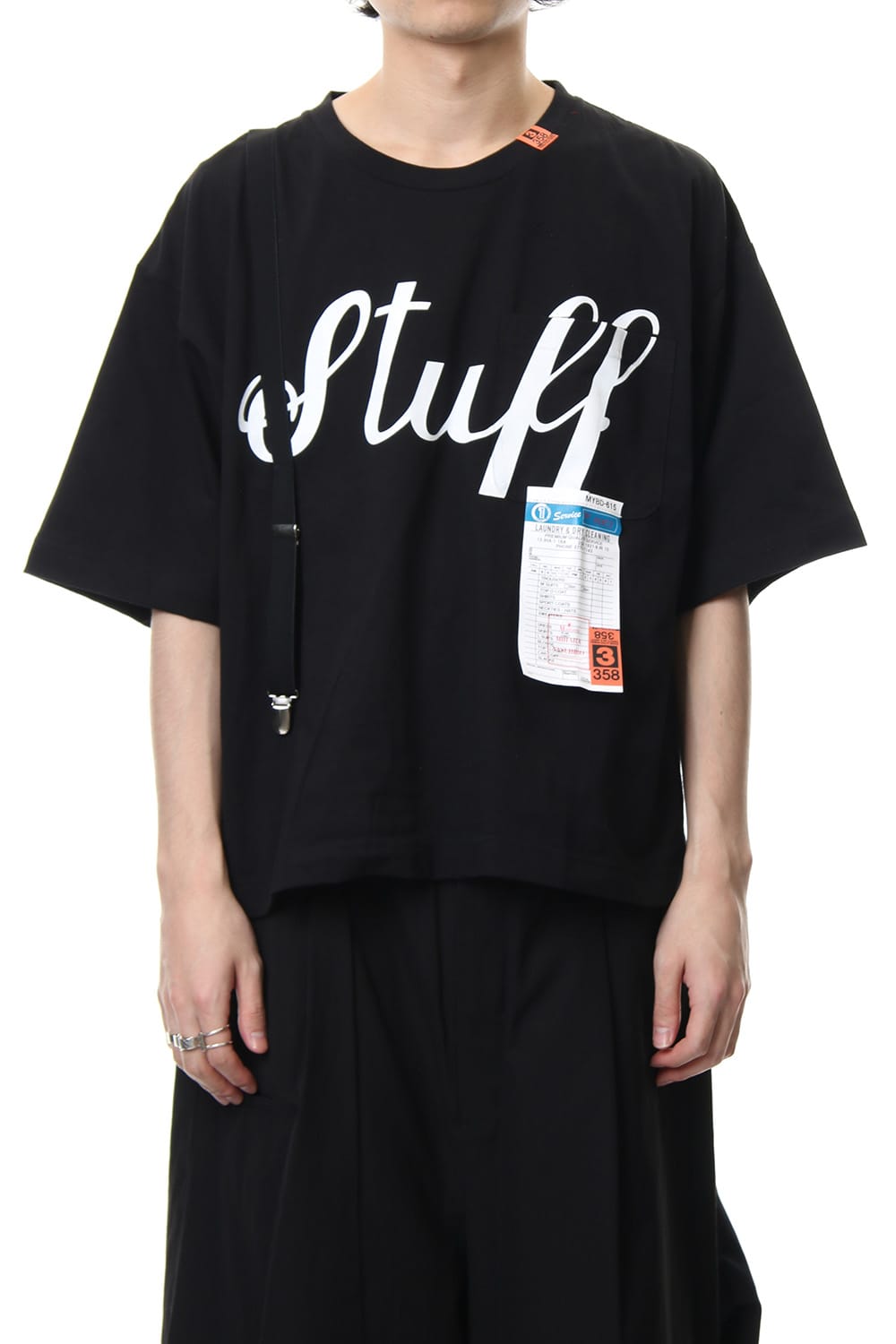 Suspenders T-shirt Black