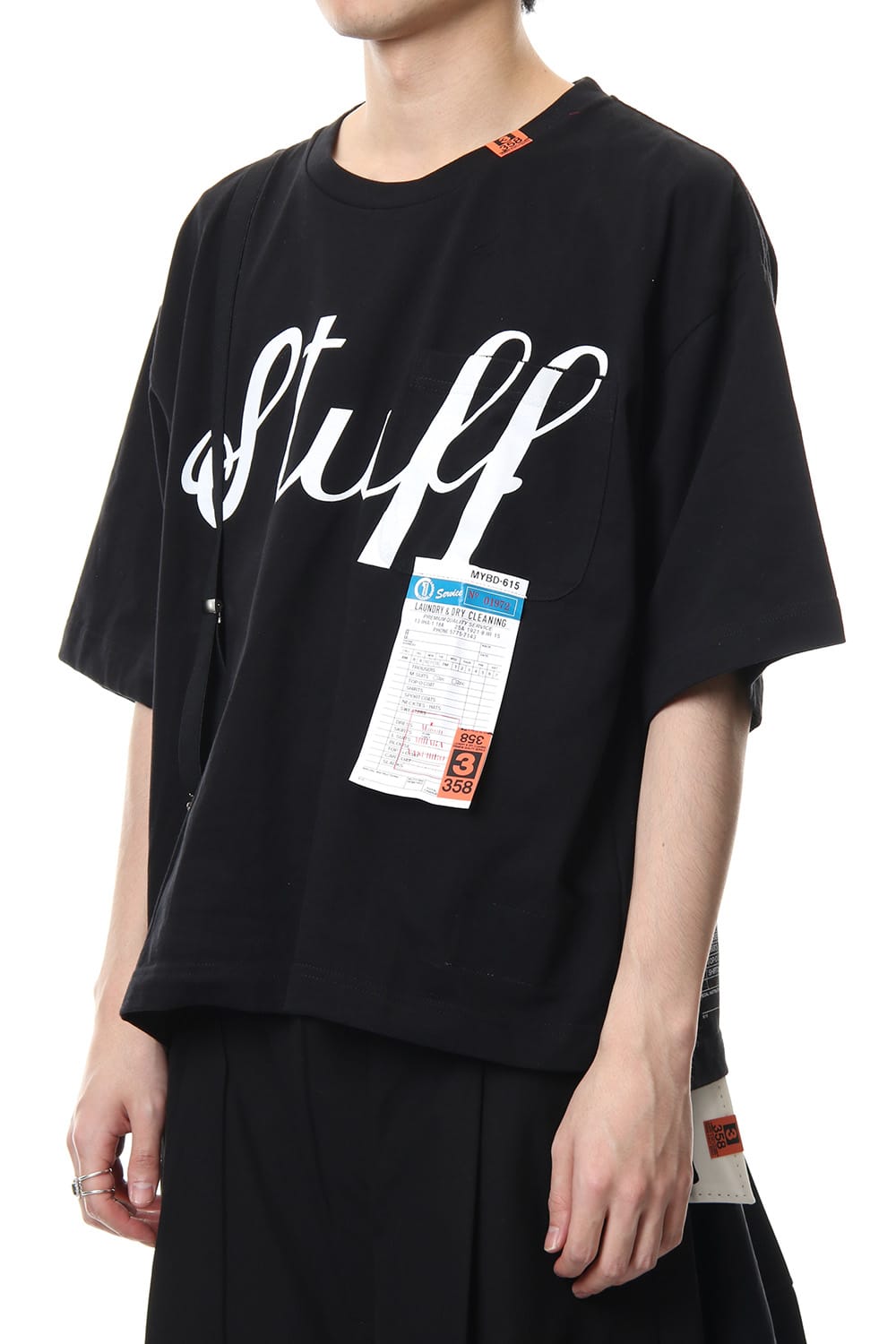 Suspenders T-shirt Black