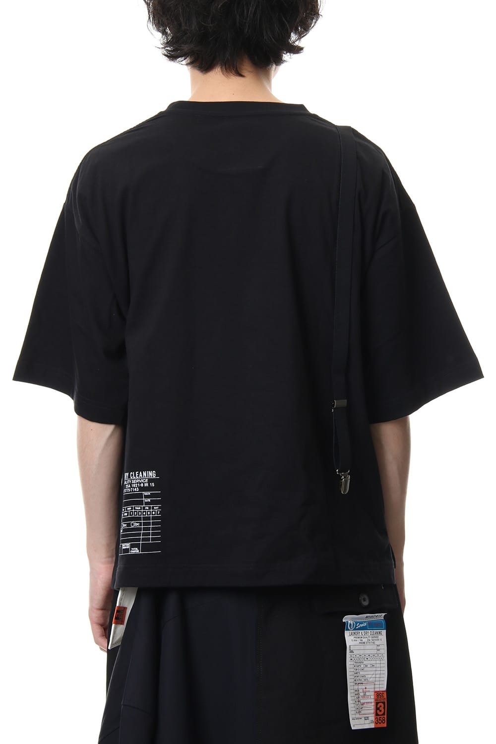 Suspenders T-shirt Black