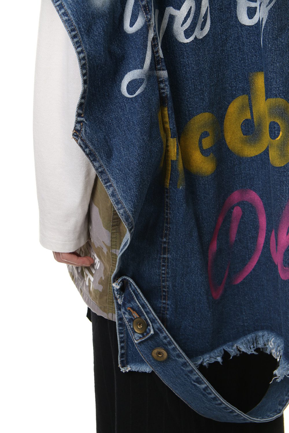 PAINTED DENIM VEST