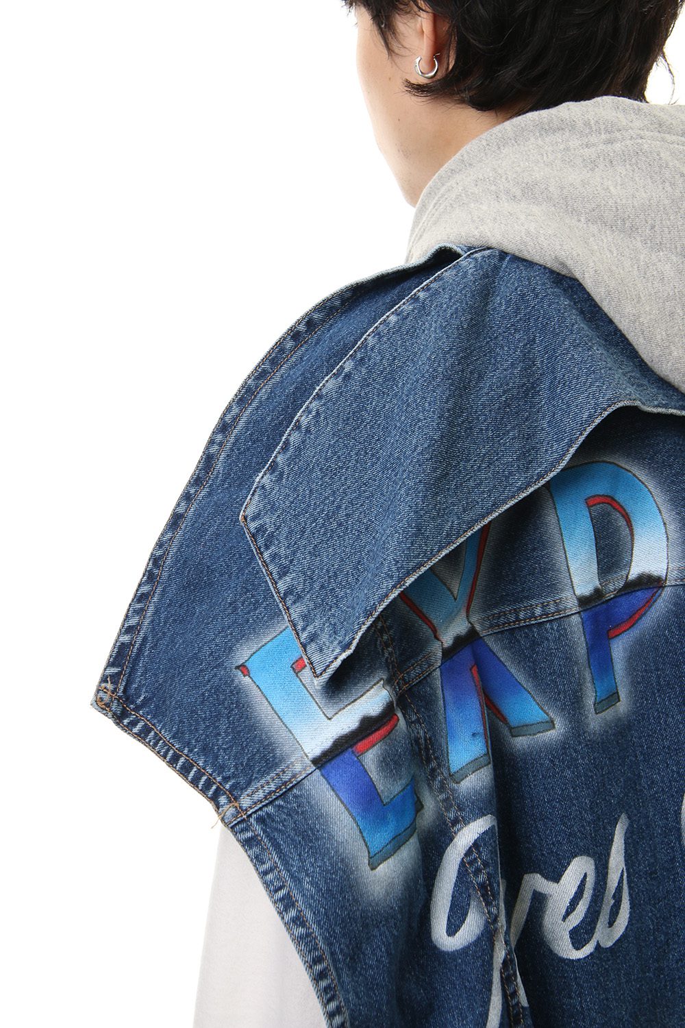 PAINTED DENIM VEST