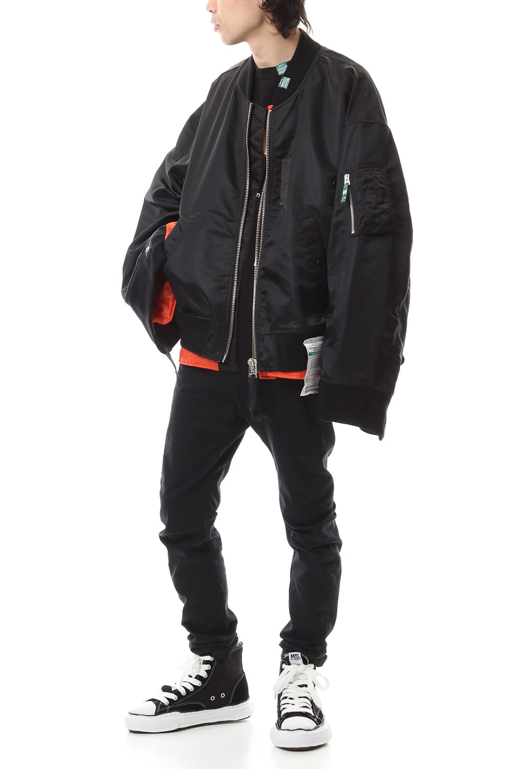 Flat Layerd MA-1 Black