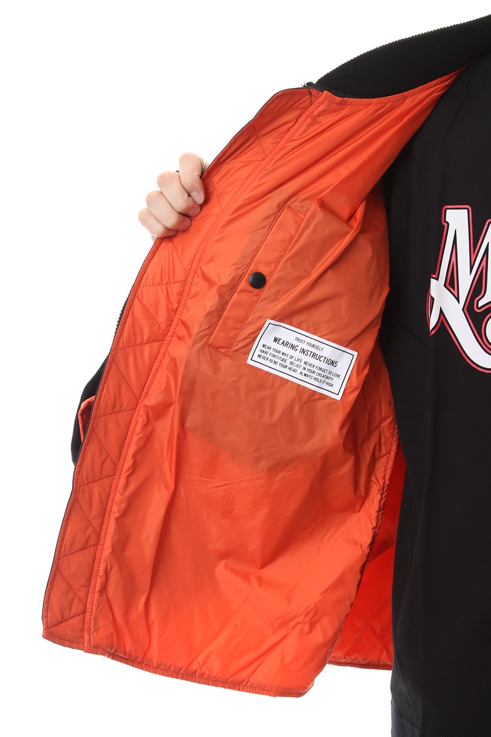 Flat Layerd MA-1 Black