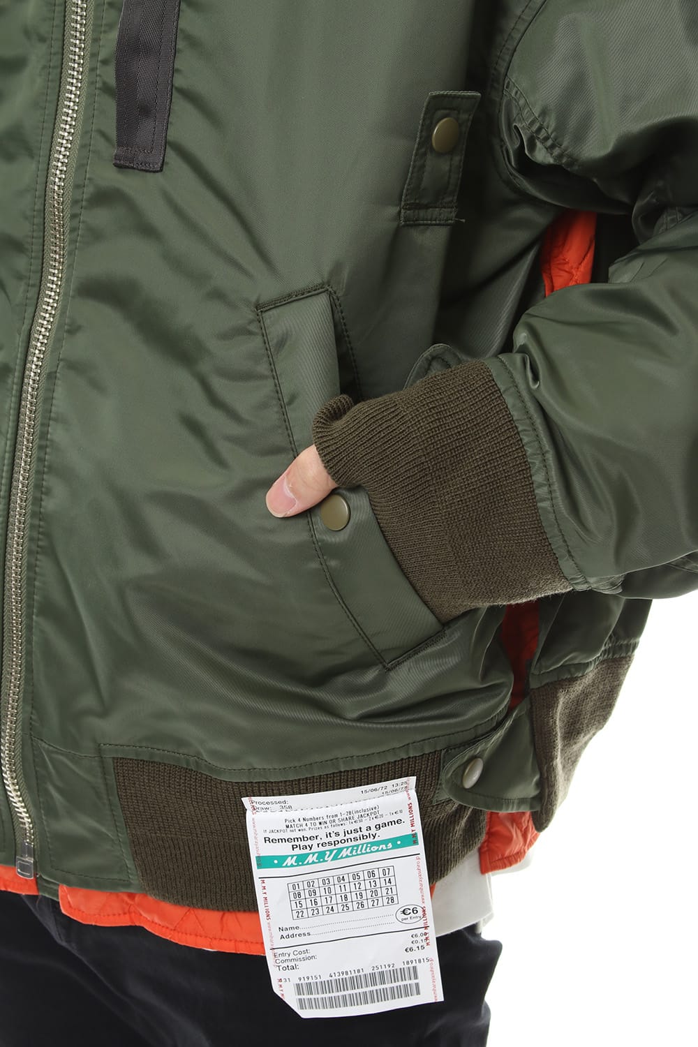 Flat Layerd MA-1 Khaki