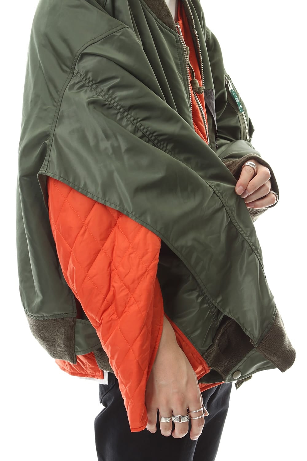 Flat Layerd MA-1 Khaki