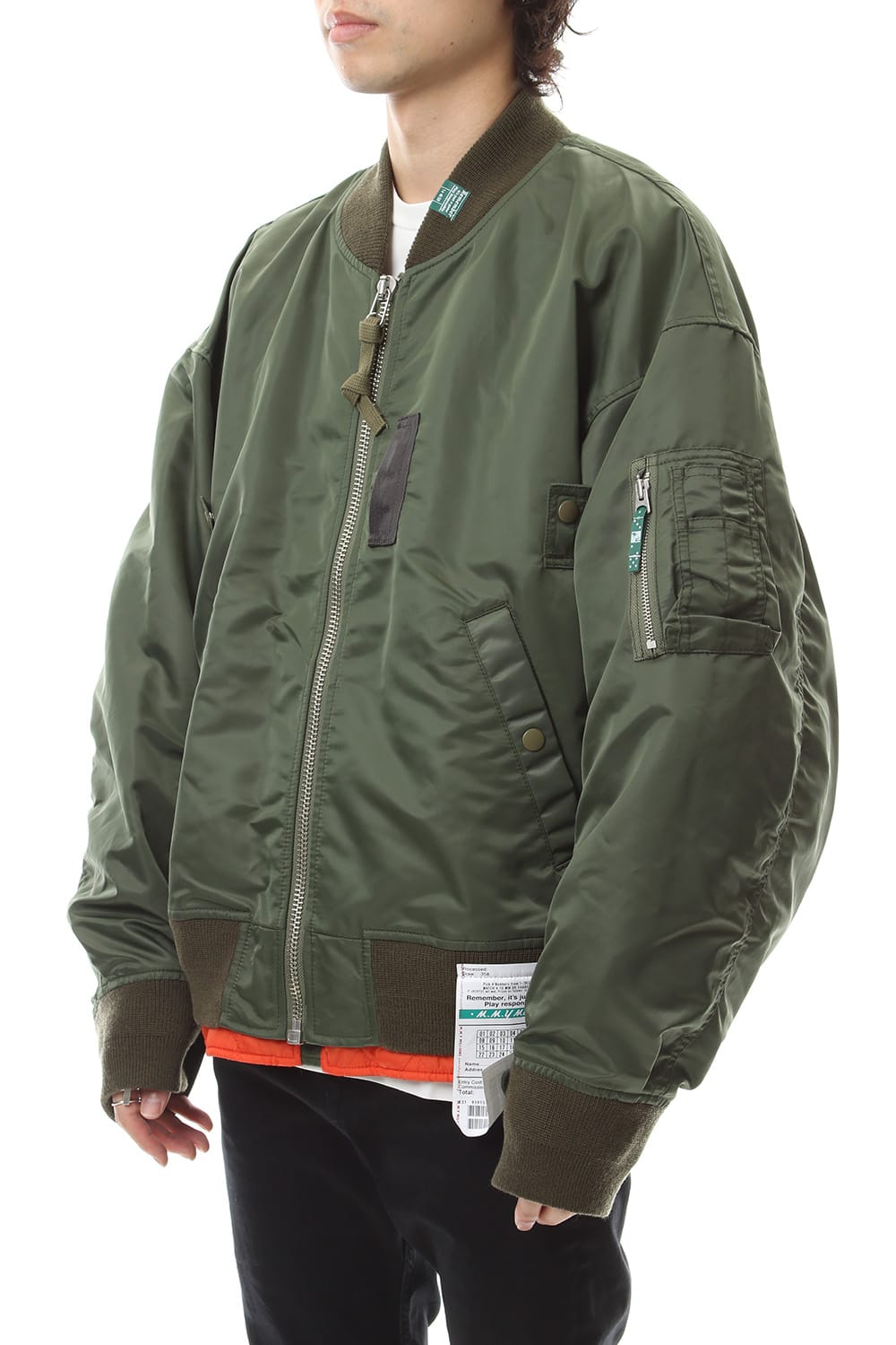 Flat Layerd MA-1 Khaki