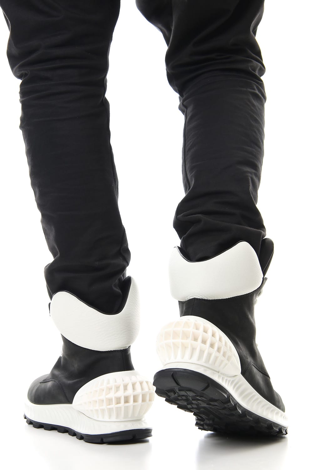 ECCO SHOES COLLABORATION SNEAKER BOOTS Black White