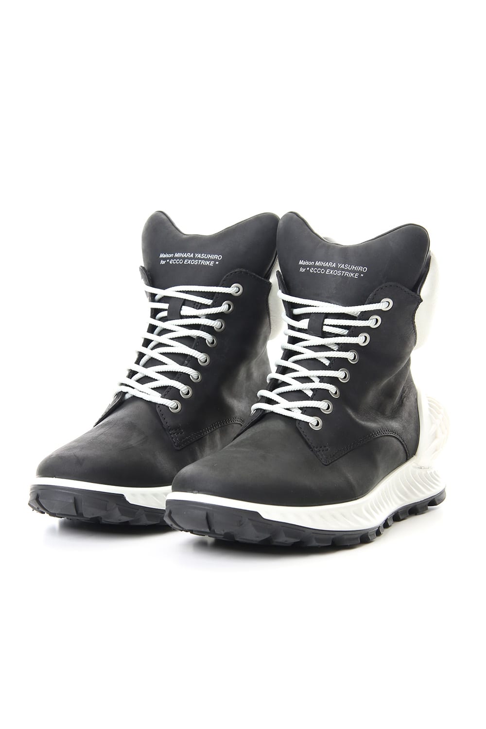 ECCO SHOES COLLABORATION SNEAKER BOOTS Black White