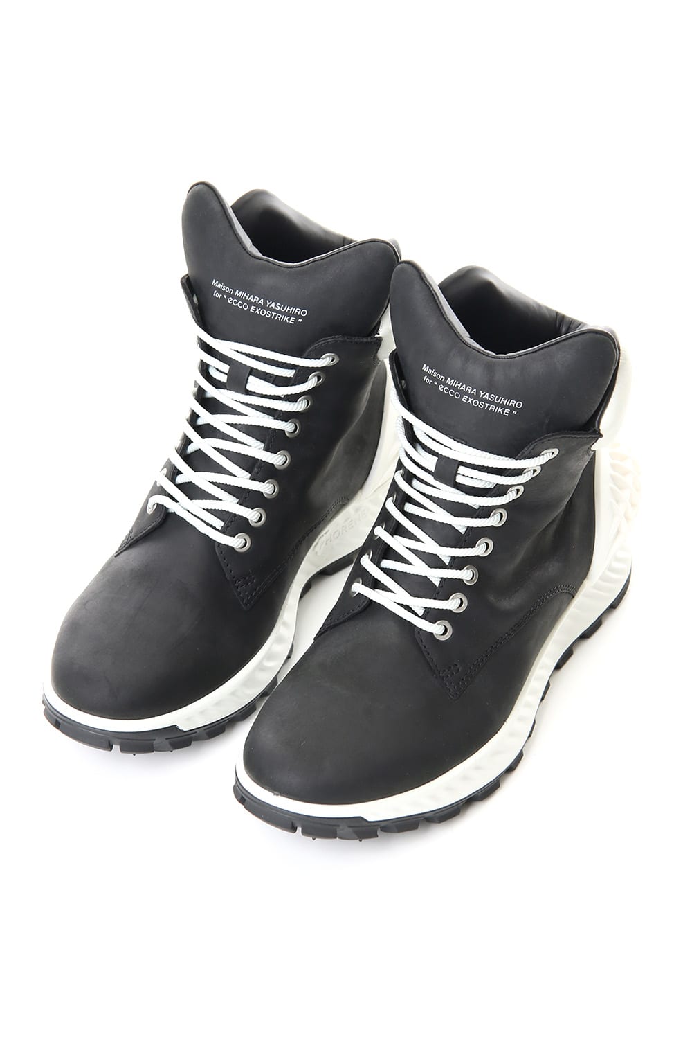 ECCO SHOES COLLABORATION SNEAKER BOOTS Black White