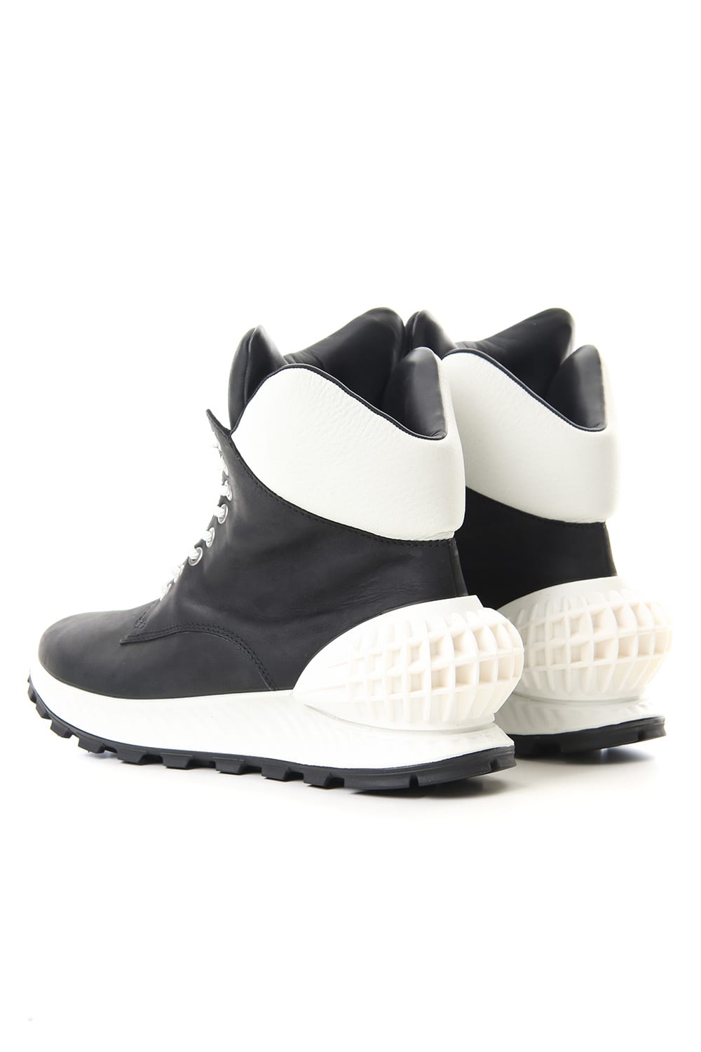 ECCO SHOES COLLABORATION SNEAKER BOOTS Black White