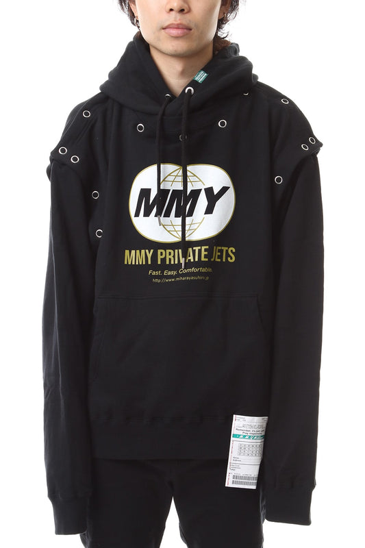 Removable hoodie Black