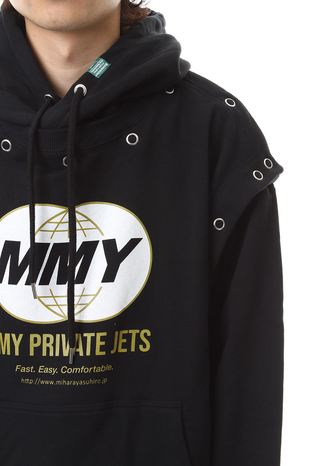 Removable hoodie Black