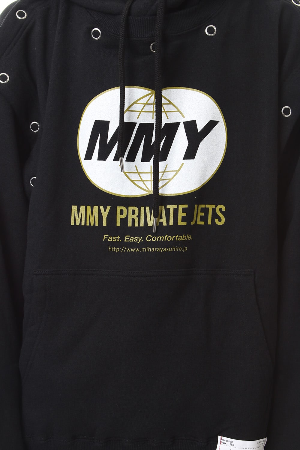 Removable hoodie Black