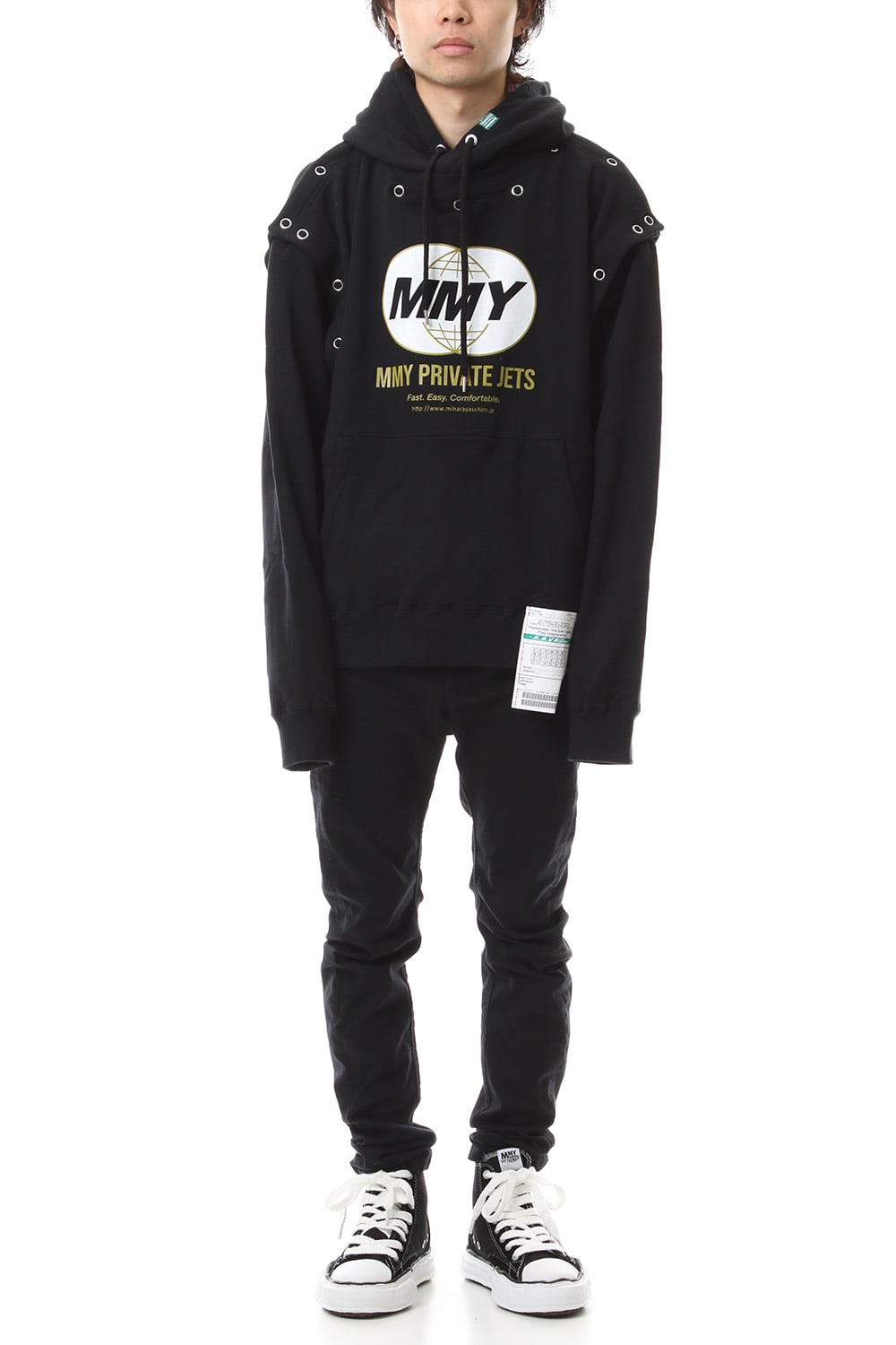 Removable hoodie Black