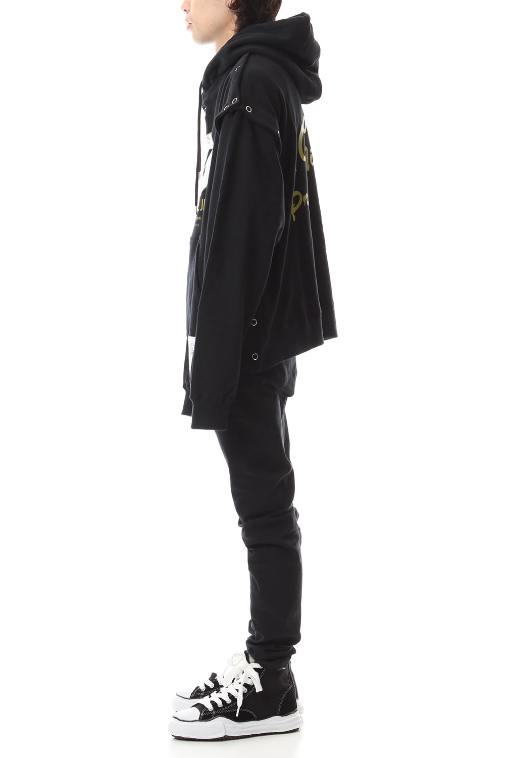 Removable hoodie Black