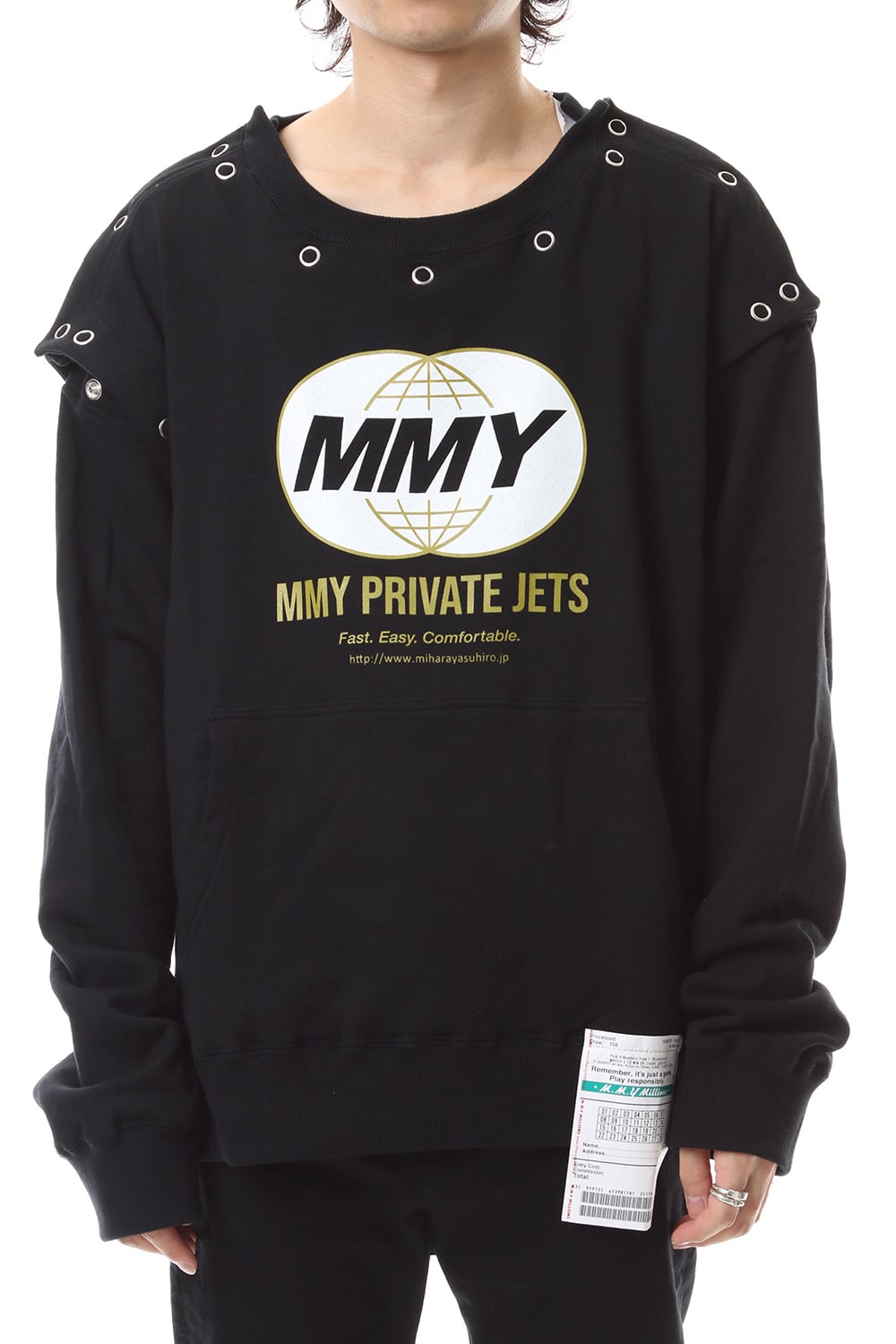 Removable hoodie Black