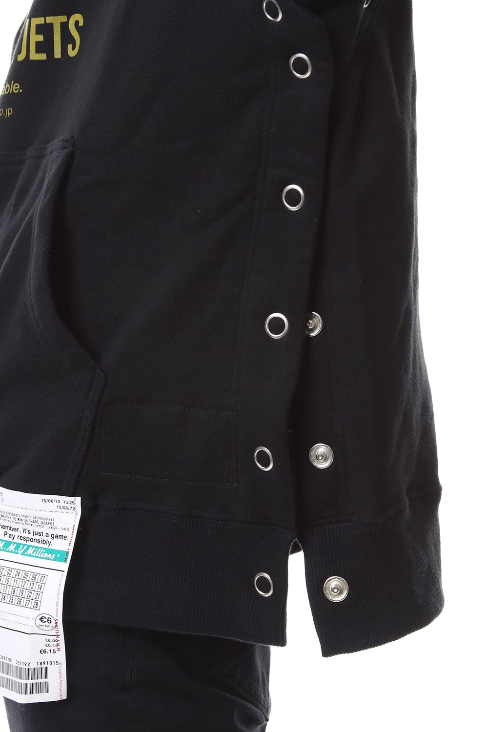 Removable hoodie Black