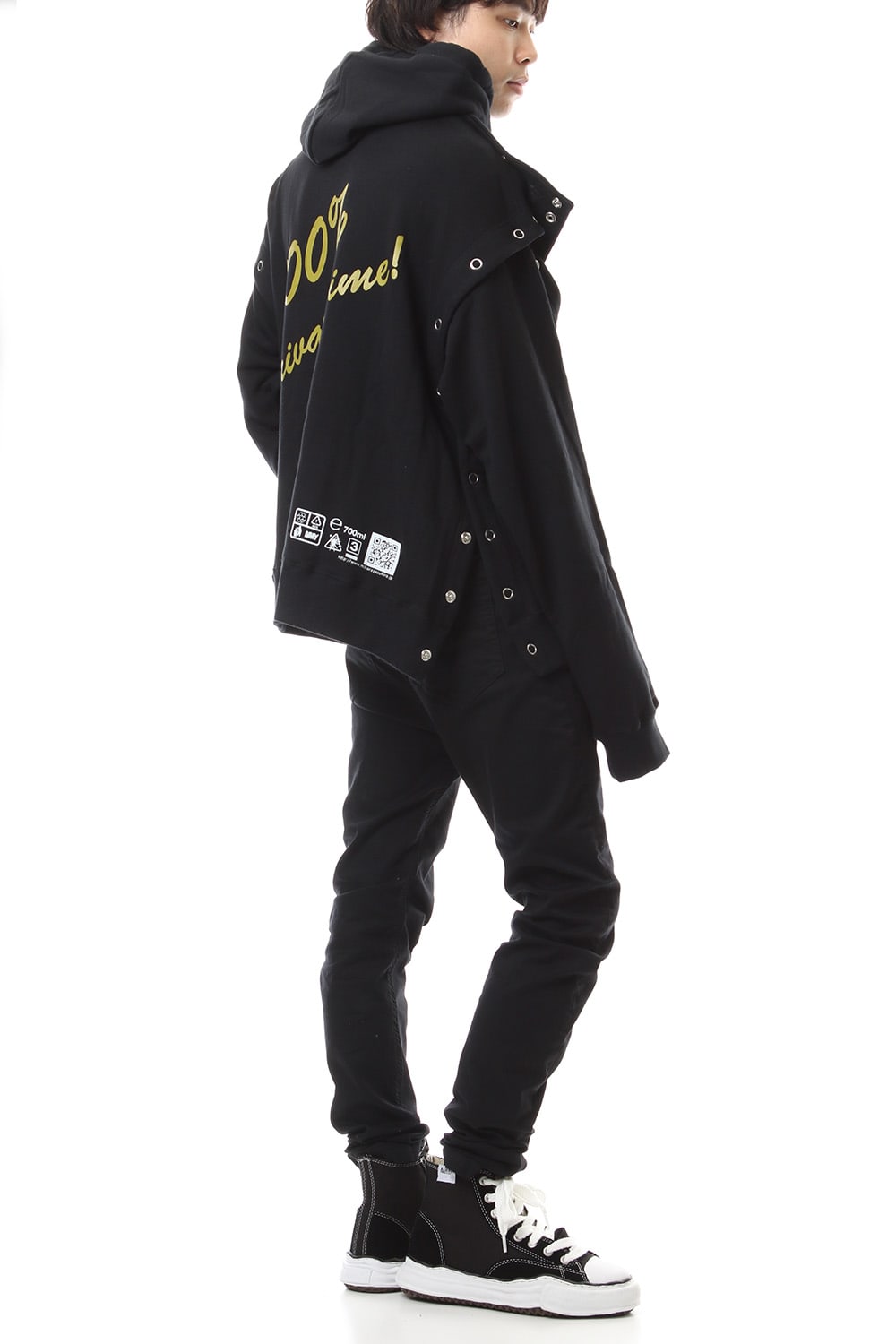 Removable hoodie Black