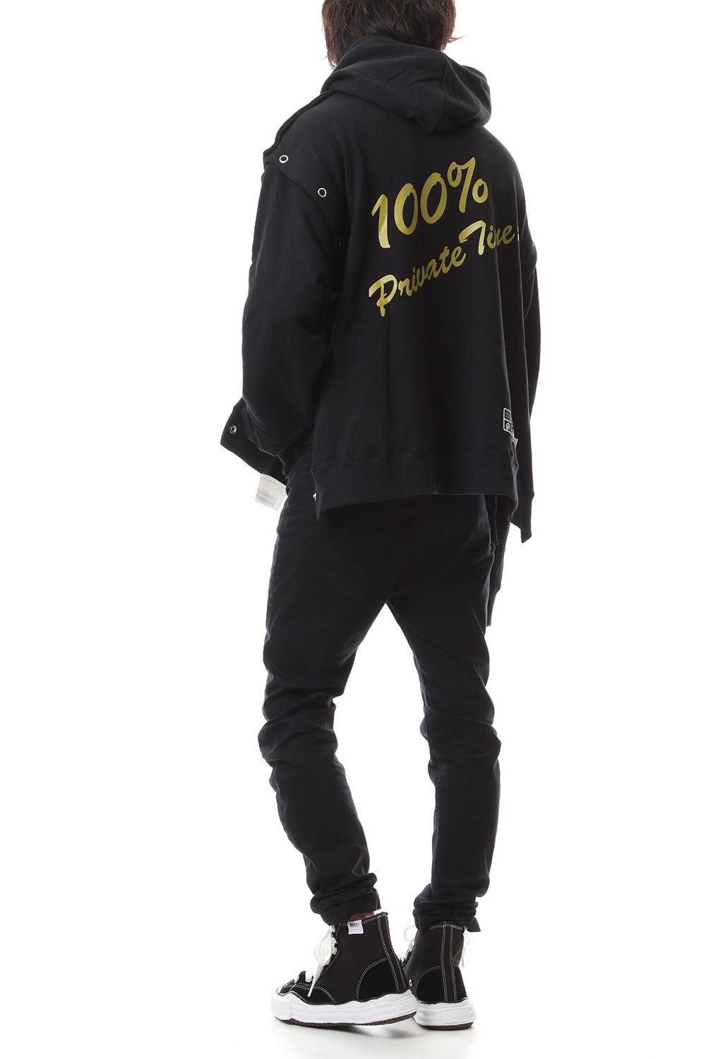 Removable hoodie Black