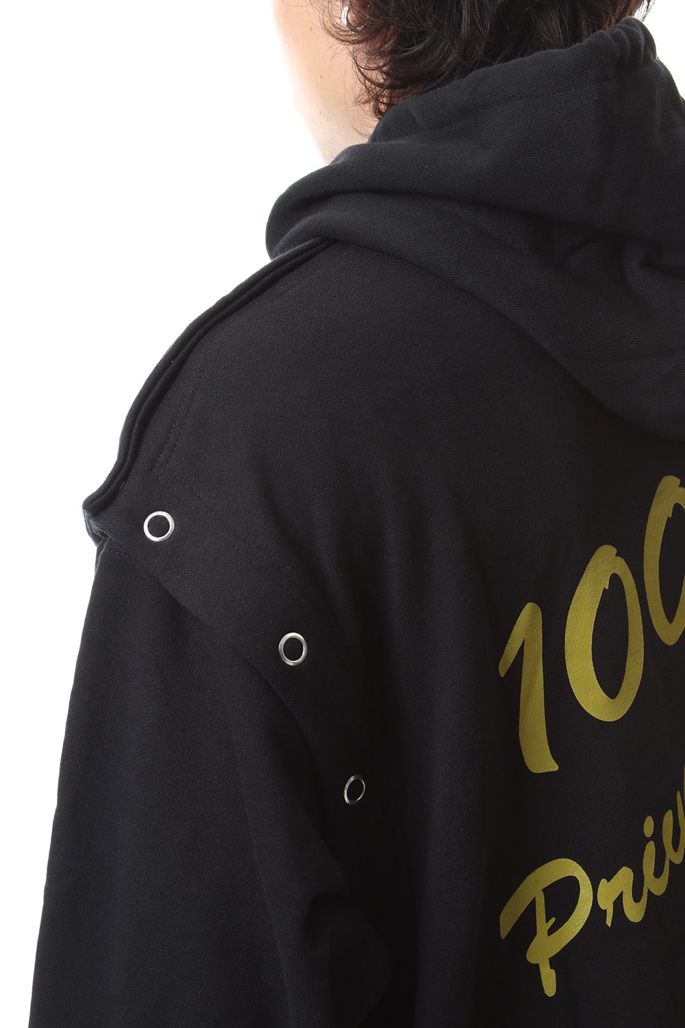 Removable hoodie Black