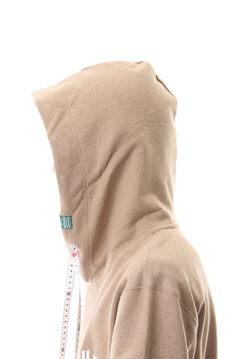 Scarf hoodie Beige