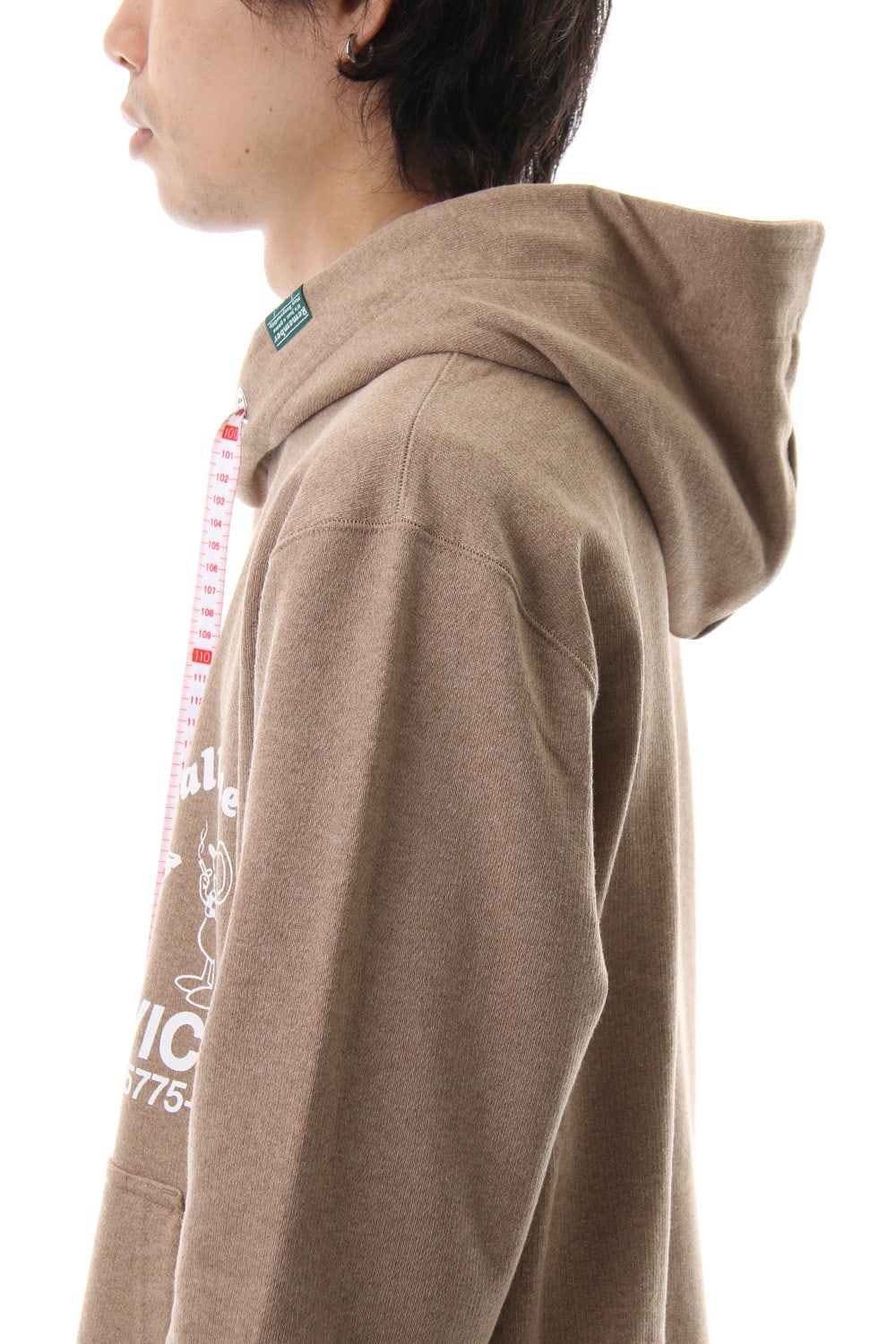 Scarf hoodie Beige