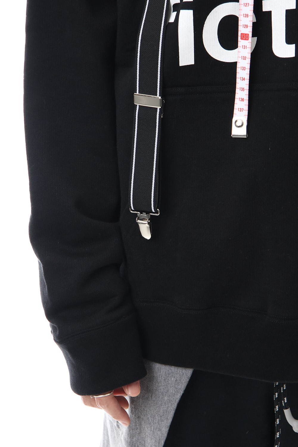 Suspender hoodie Black