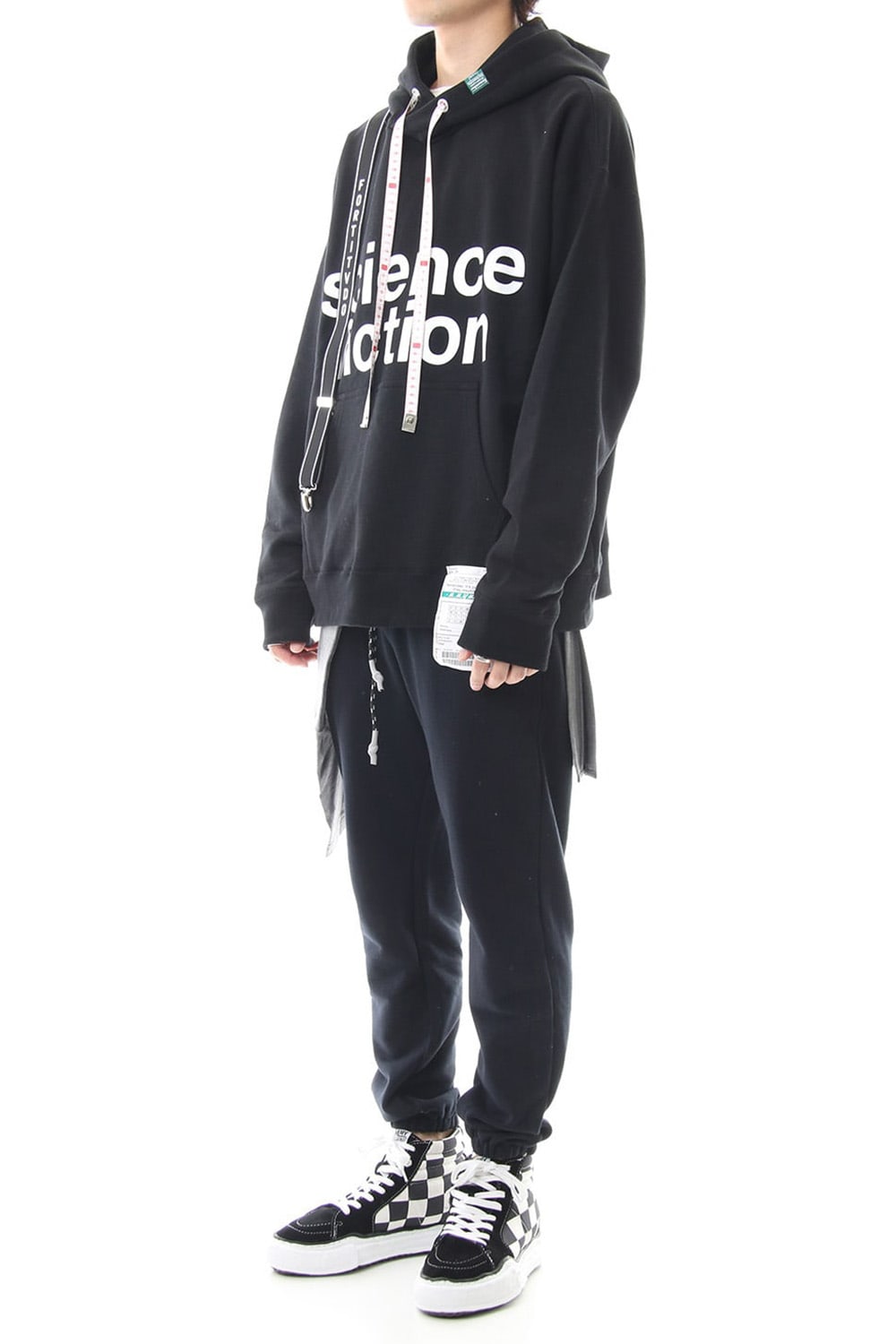 Suspender hoodie Black