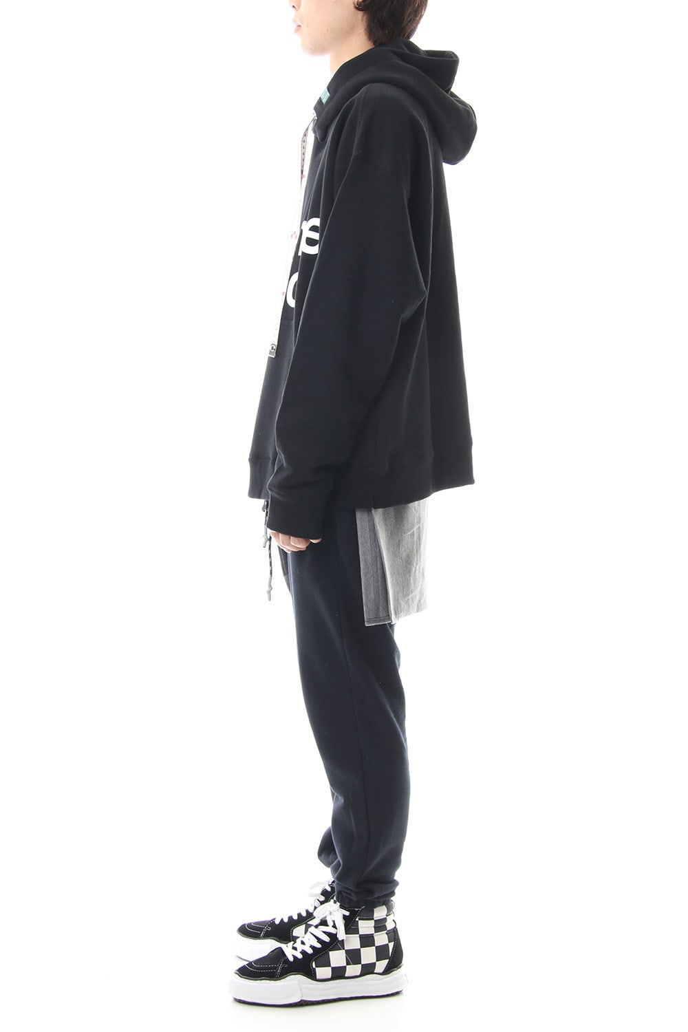 Suspender hoodie Black