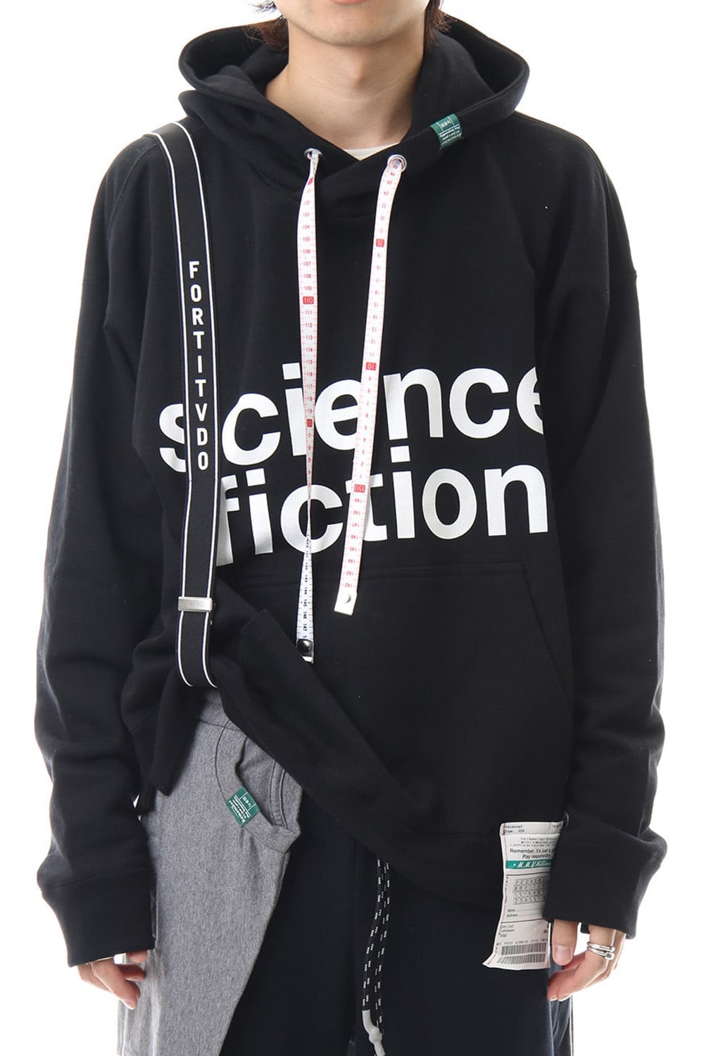 Suspender hoodie Black