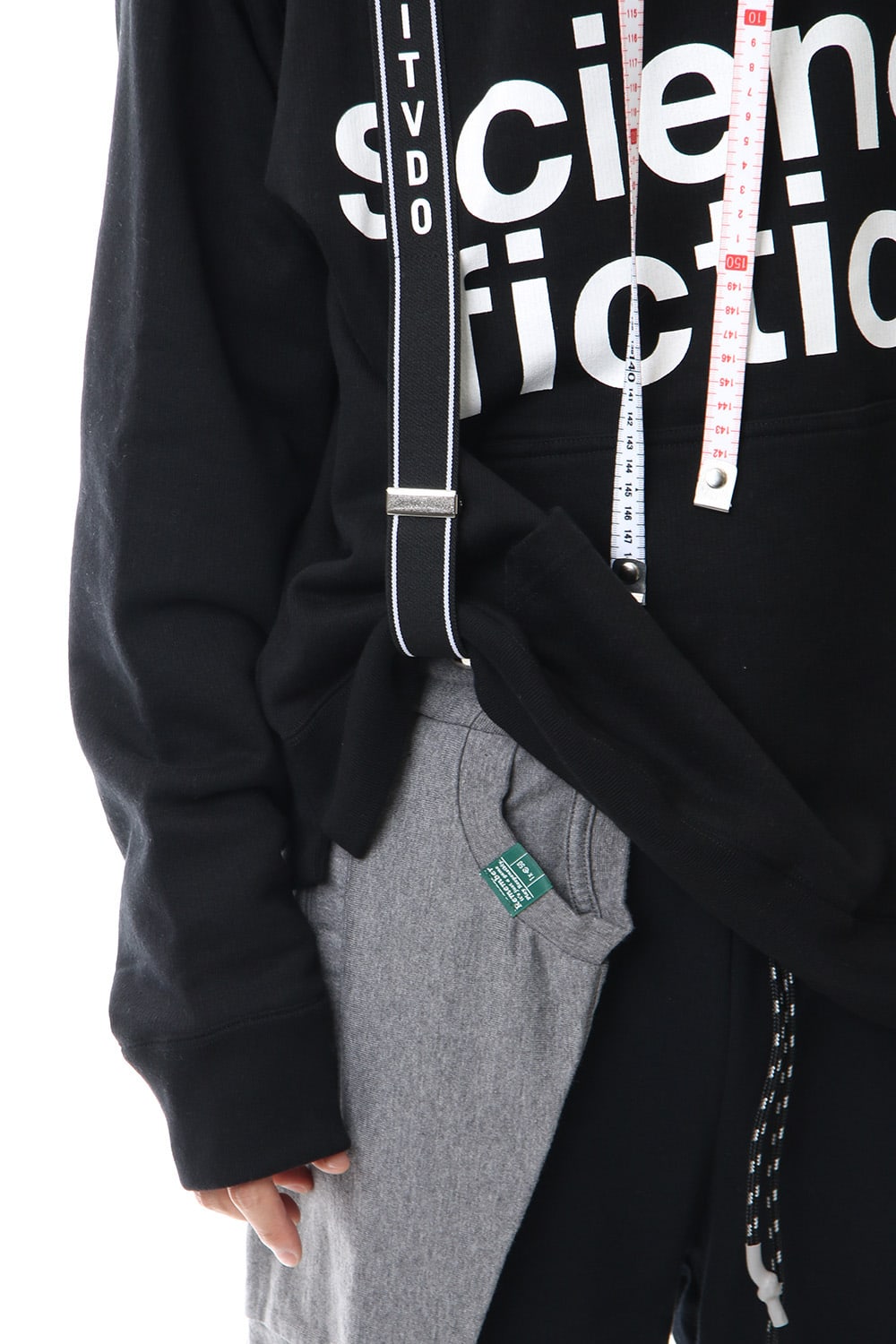 Suspender hoodie Black