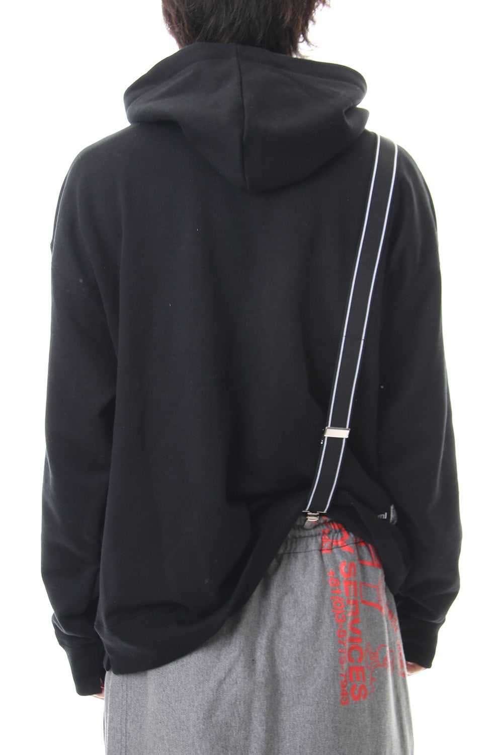 Suspender hoodie Black