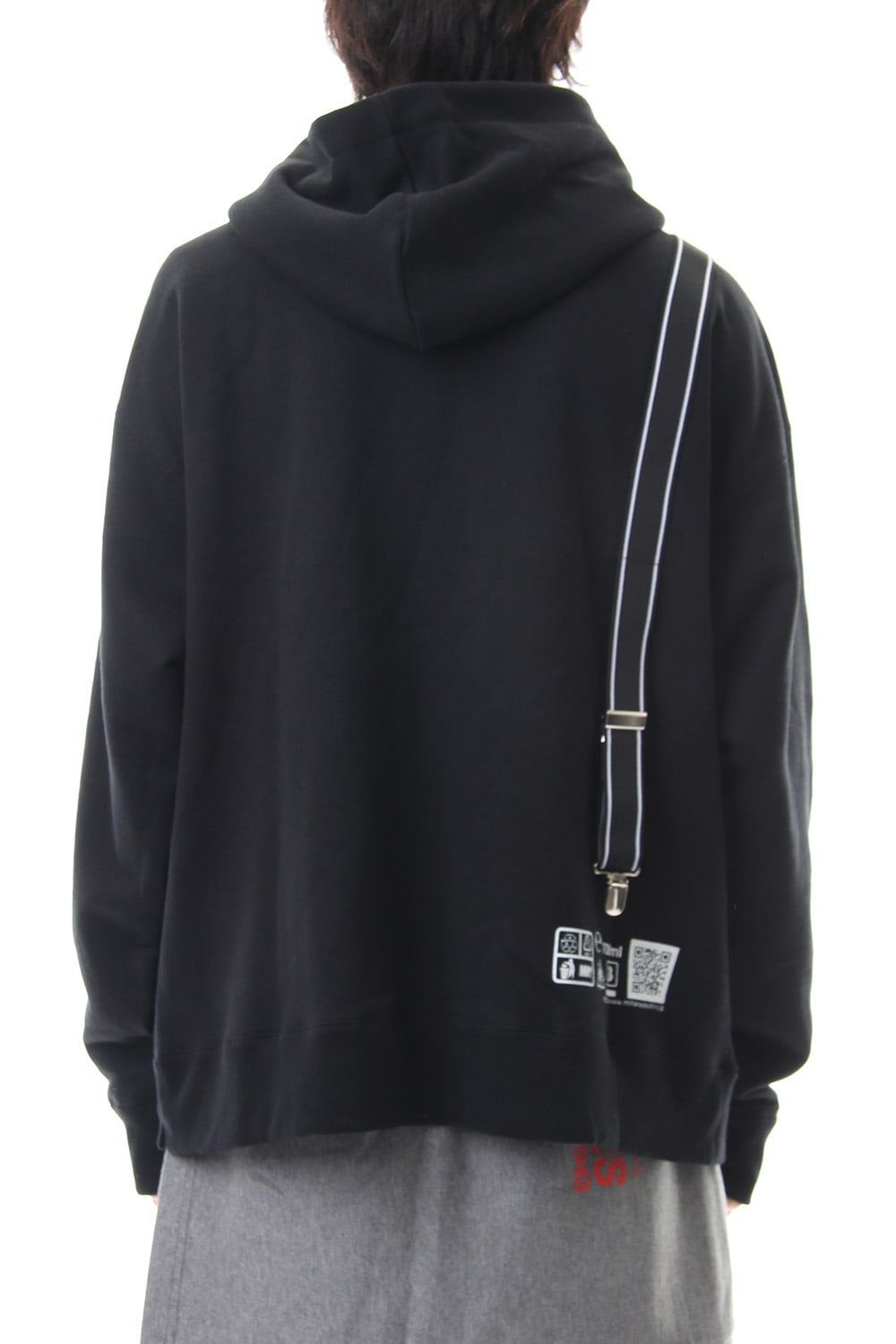 Suspender hoodie Black