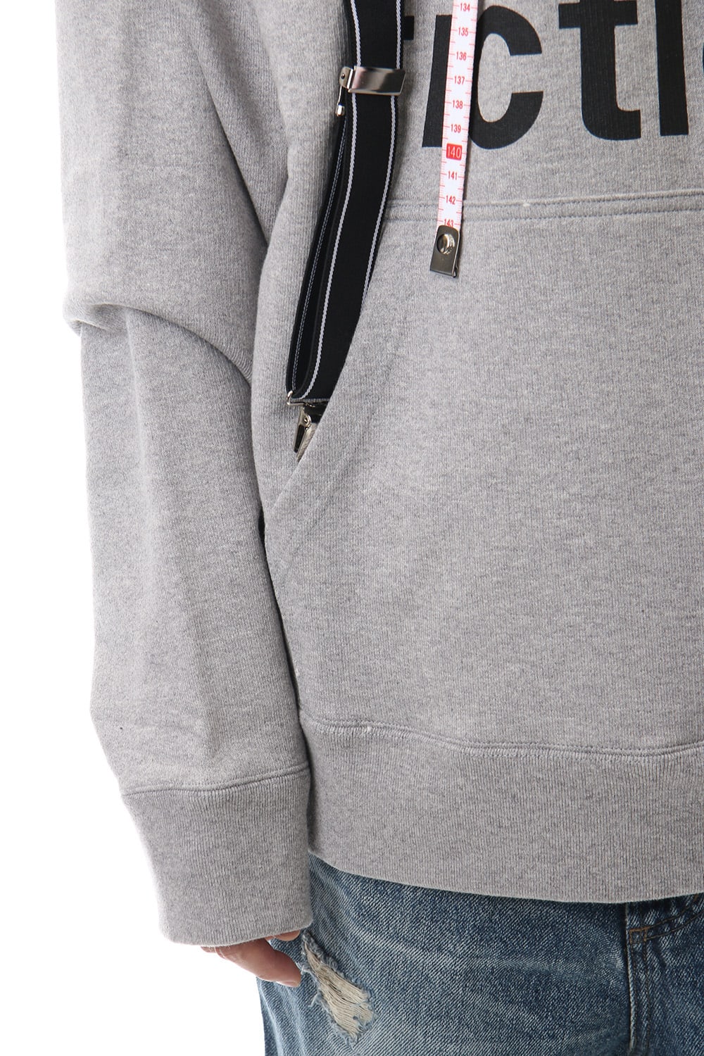 Suspender hoodie Gray