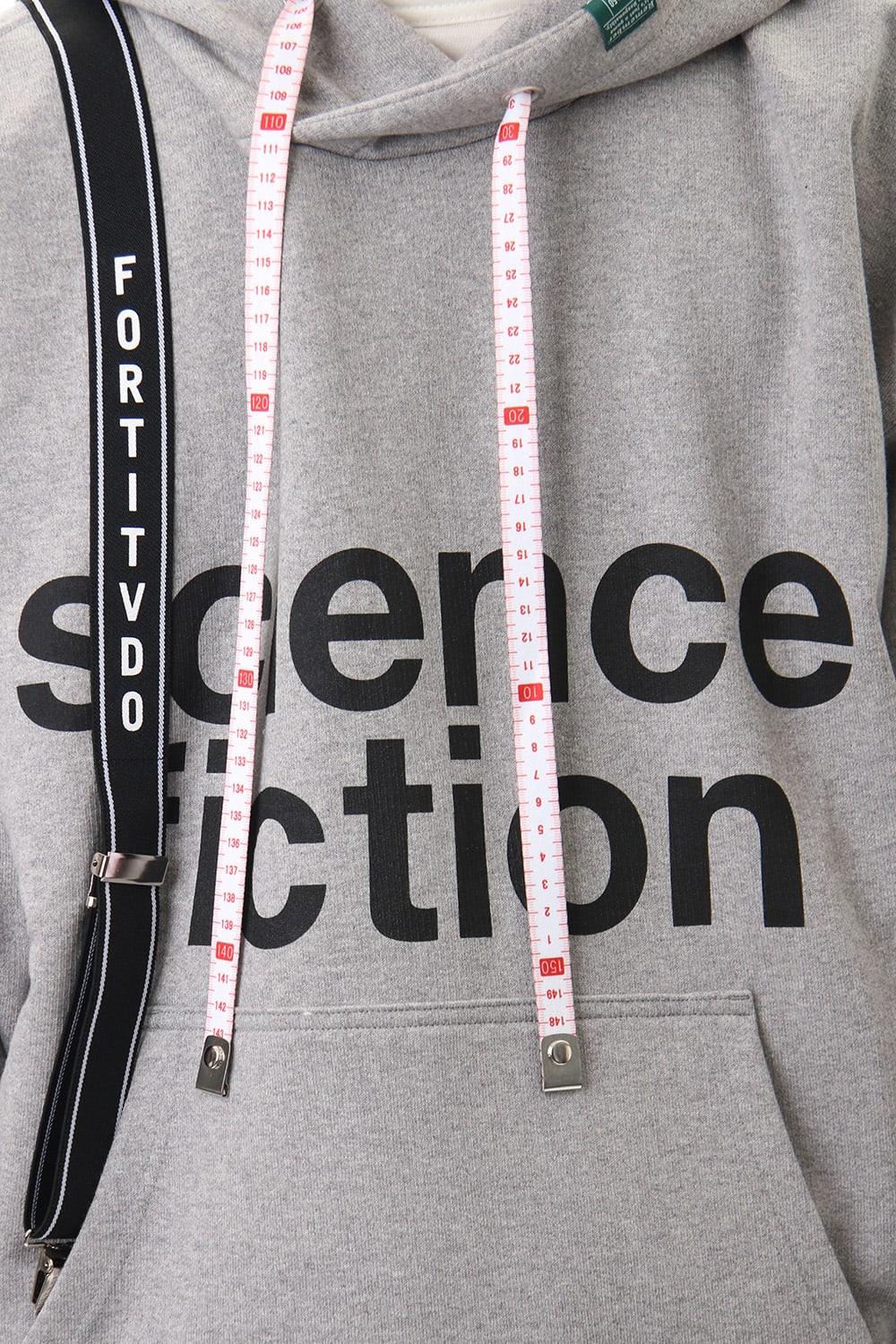 Suspender hoodie Gray