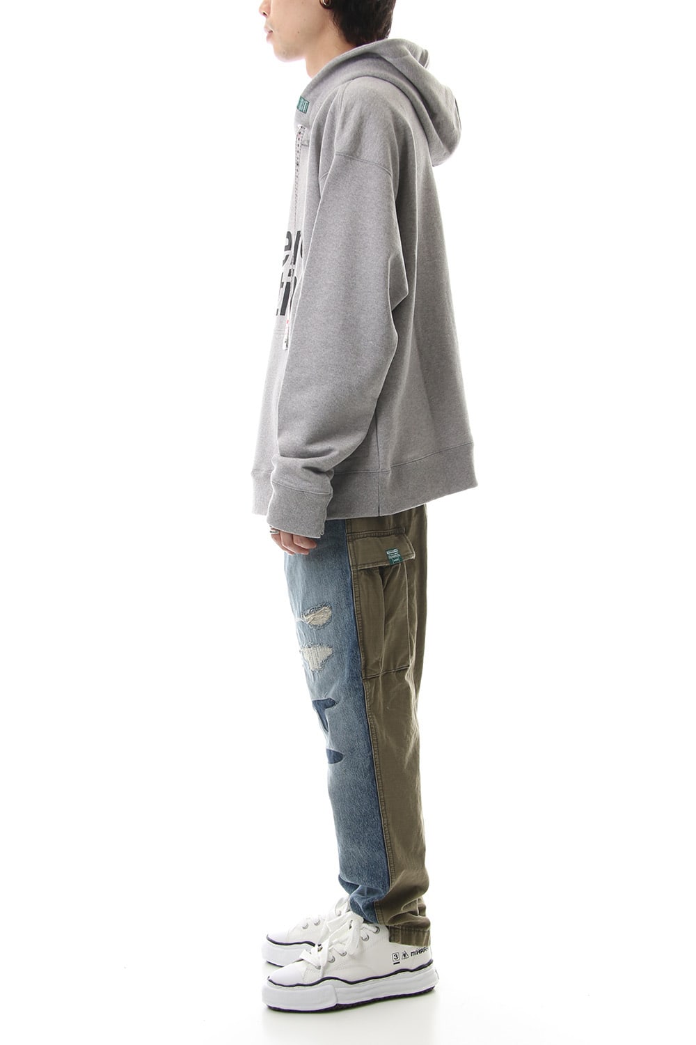 Suspender hoodie Gray