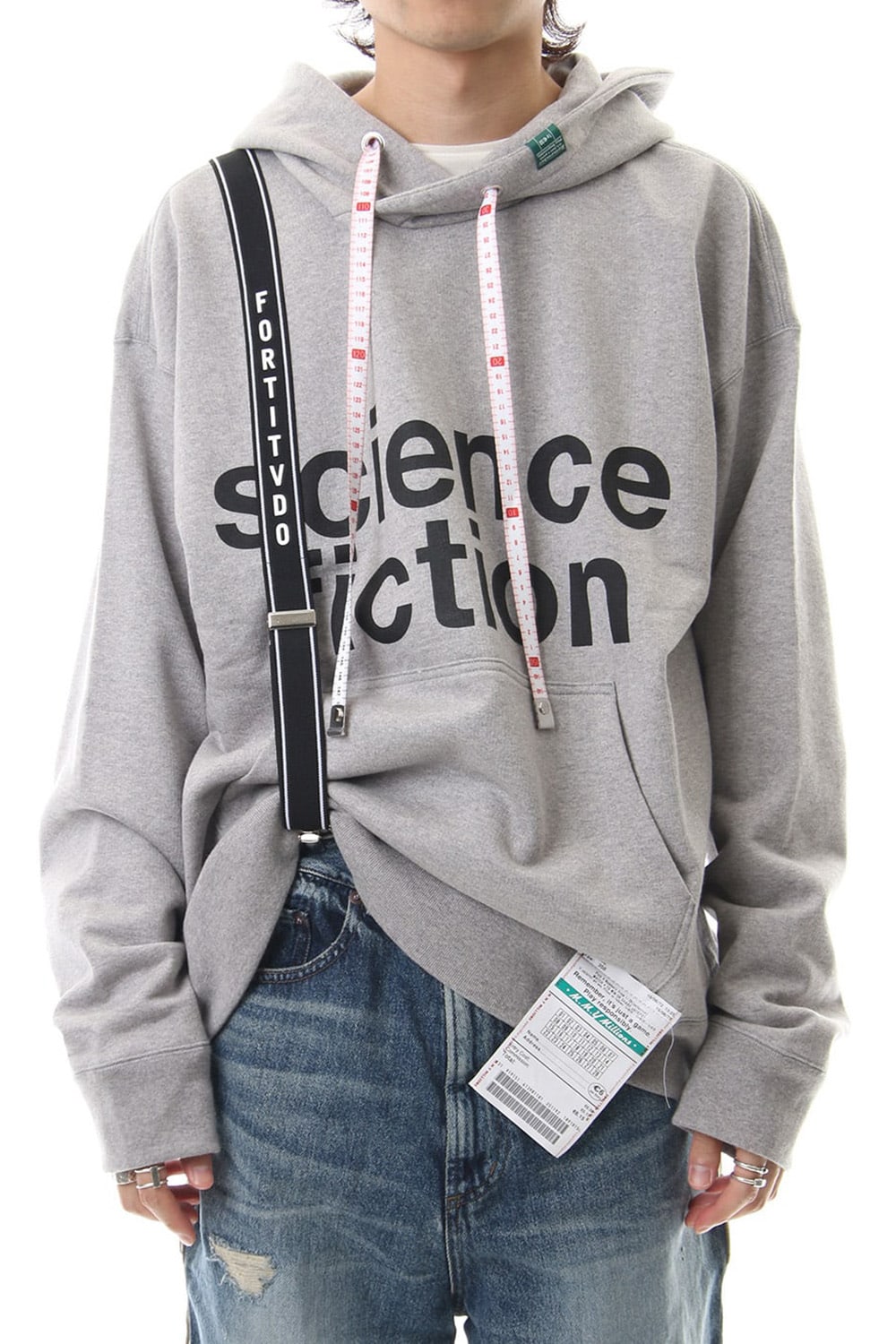 Suspender hoodie Gray