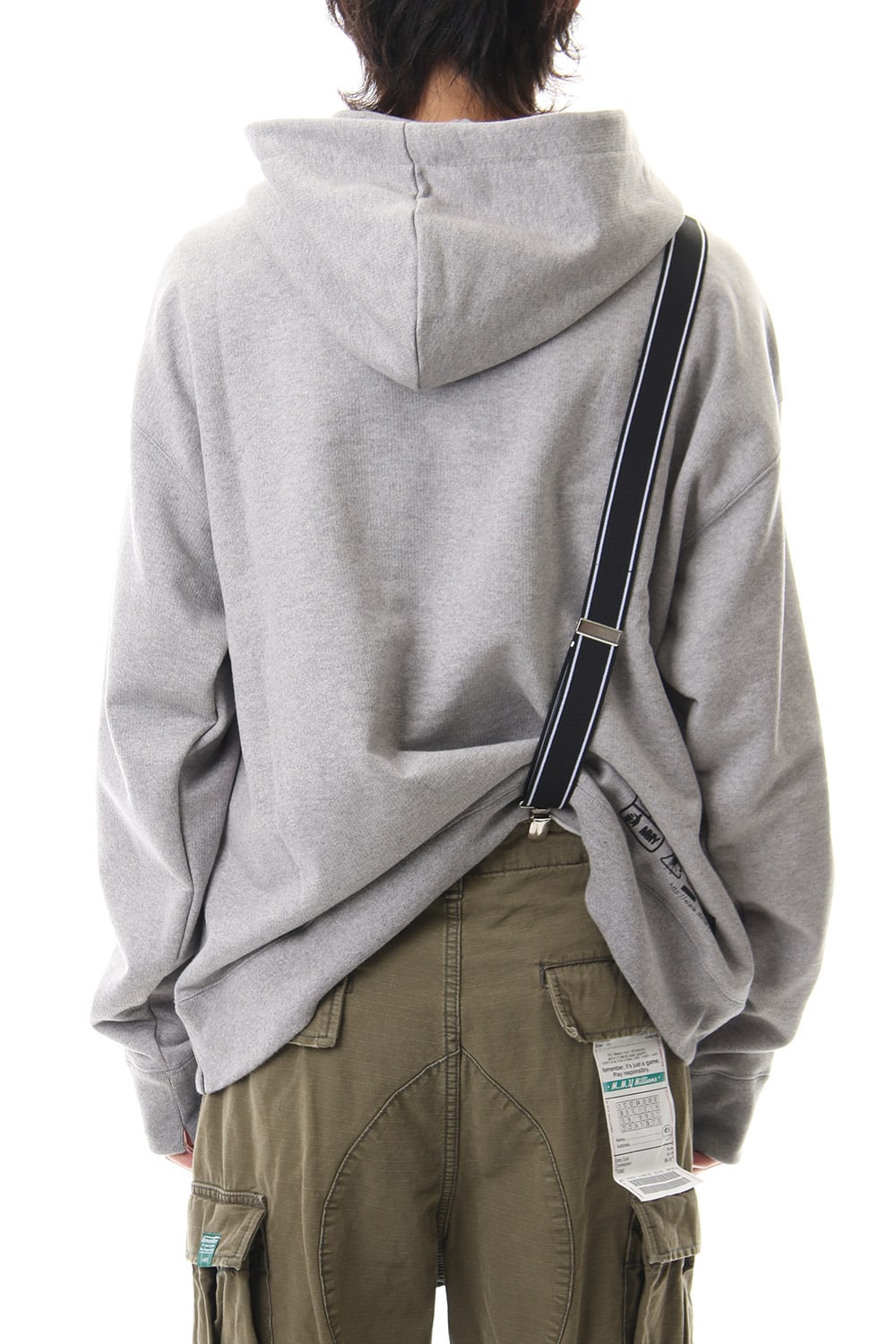 Suspender hoodie Gray