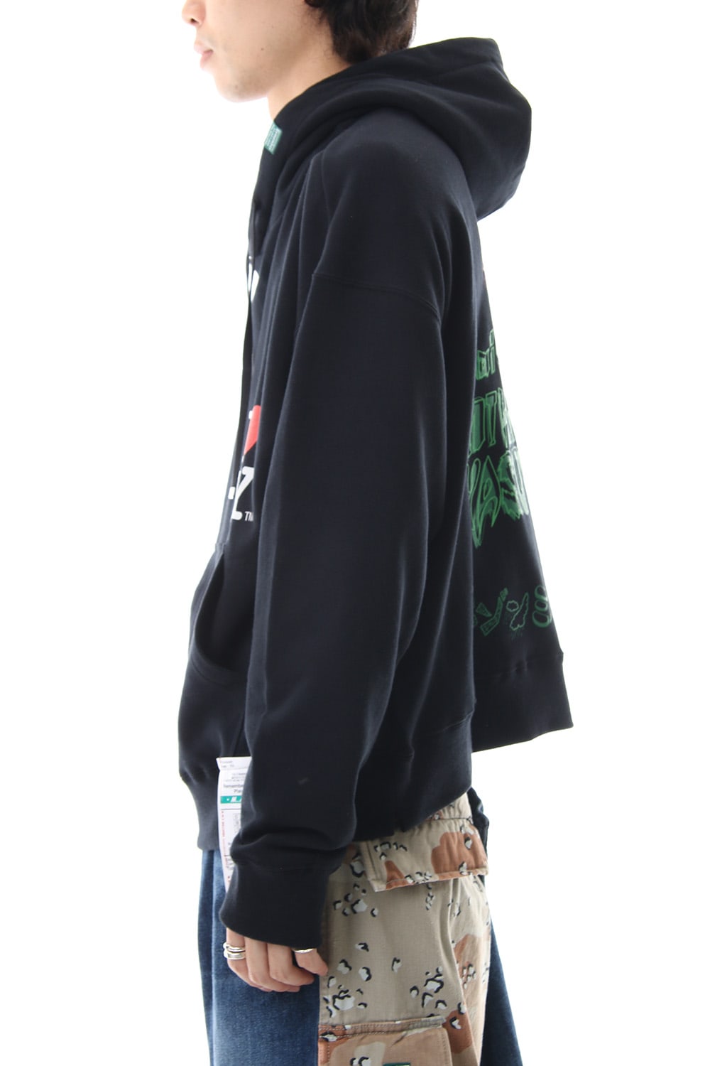 Maison MIHARAYASUHIRO Printed hoodie Black