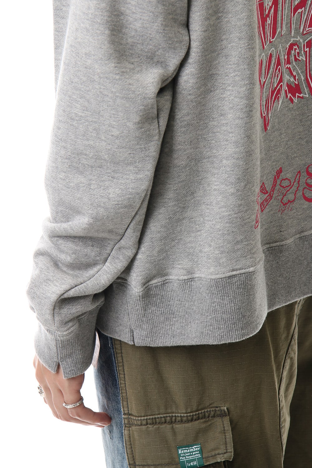 Maison MIHARAYASUHIRO Printed hoodie Gray