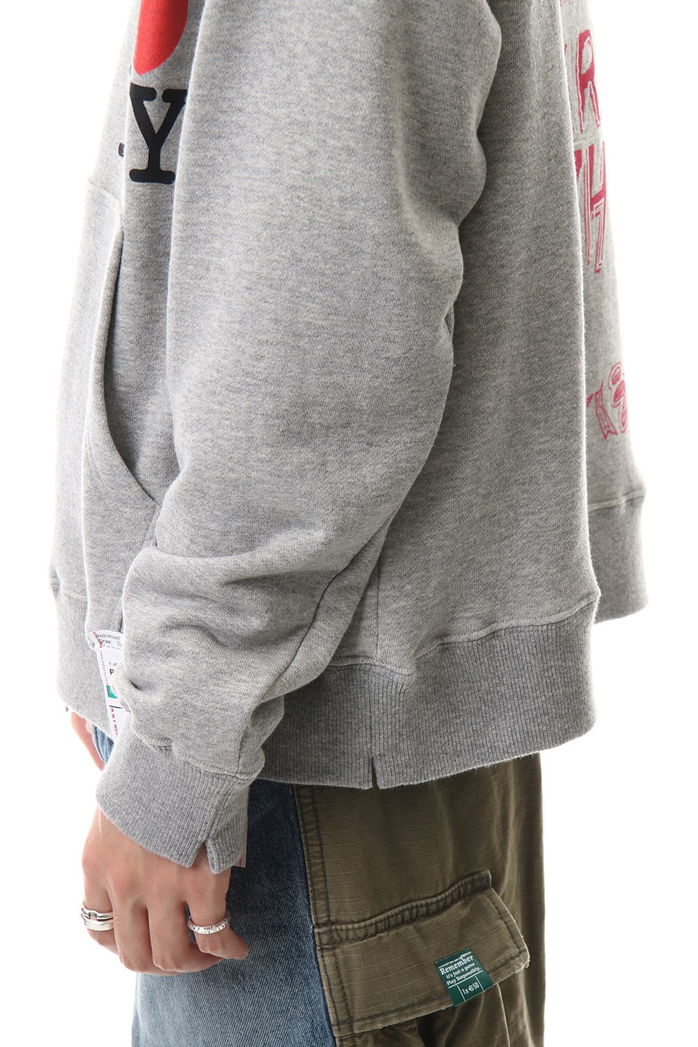 Maison MIHARAYASUHIRO Printed hoodie Gray