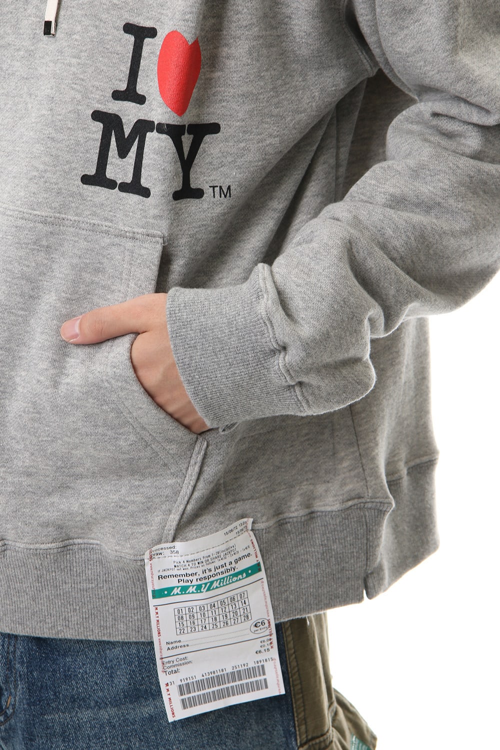 Maison MIHARAYASUHIRO Printed hoodie Gray