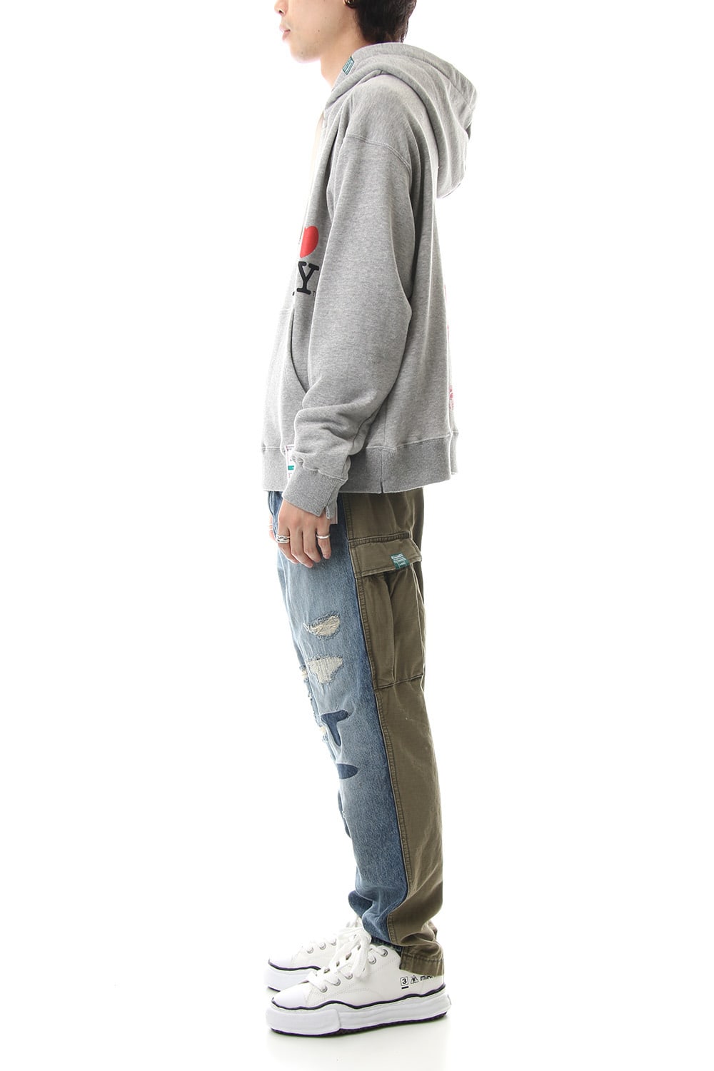 Maison MIHARAYASUHIRO Printed hoodie Gray