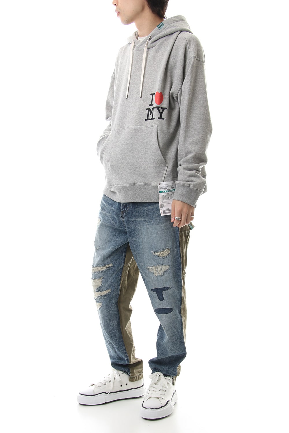 Maison MIHARAYASUHIRO Printed hoodie Gray