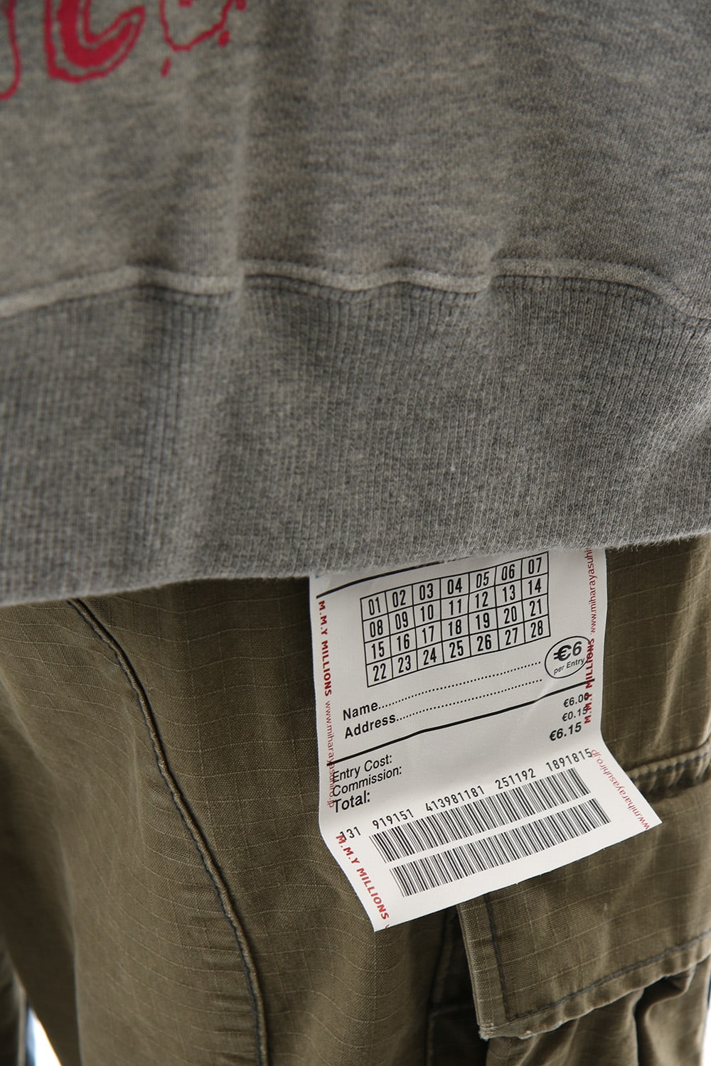 Maison MIHARAYASUHIRO Printed hoodie Gray