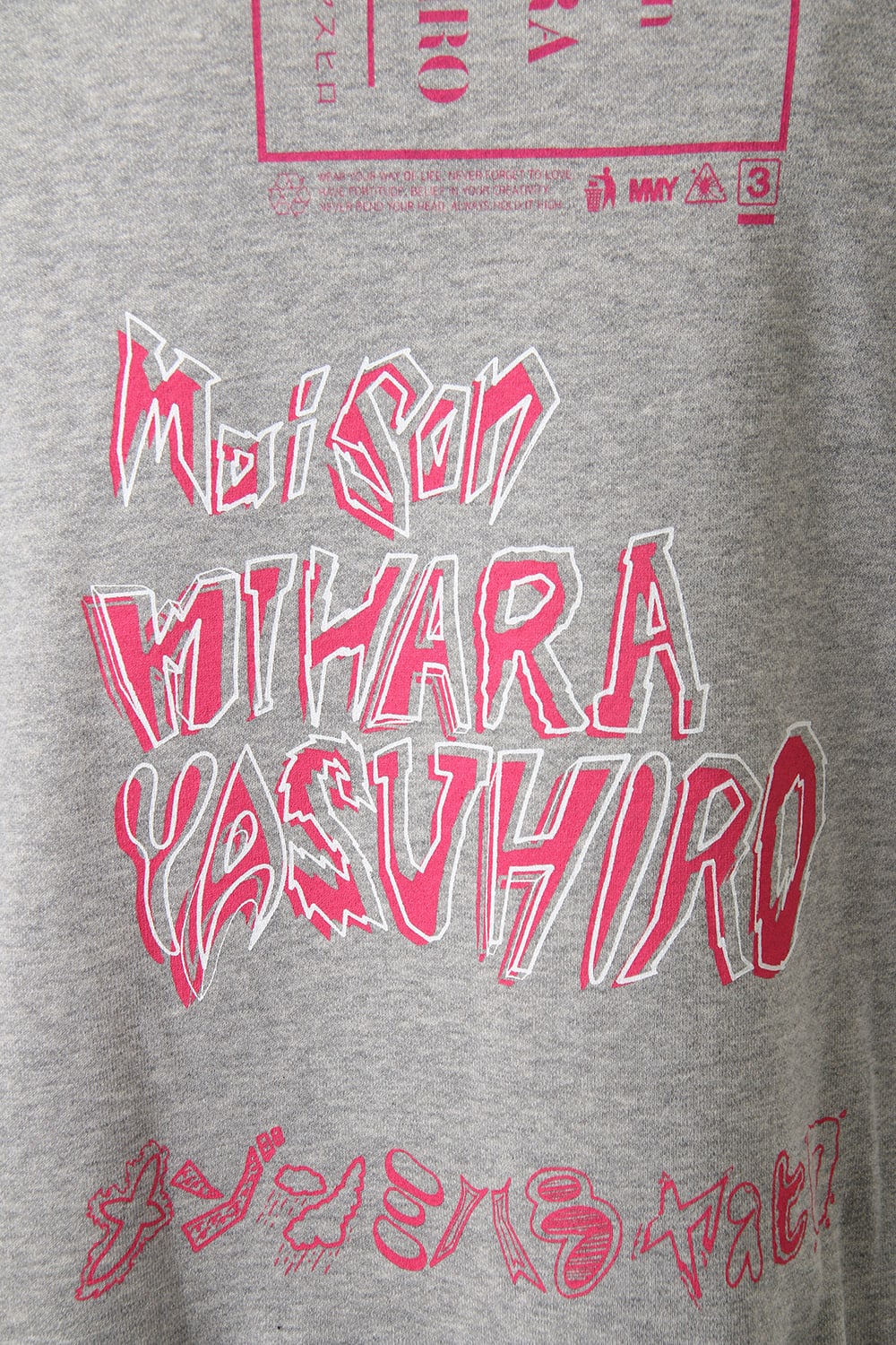 Maison MIHARAYASUHIRO Printed hoodie Gray