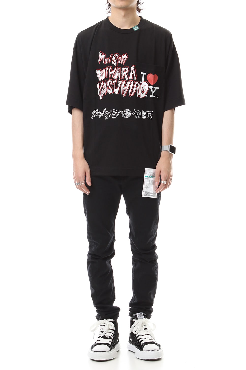 Maison MIHARAYASUHIRO Printed T-shirt Black