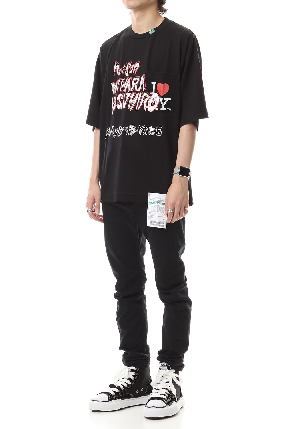 Maison MIHARAYASUHIRO Printed T-shirt Black