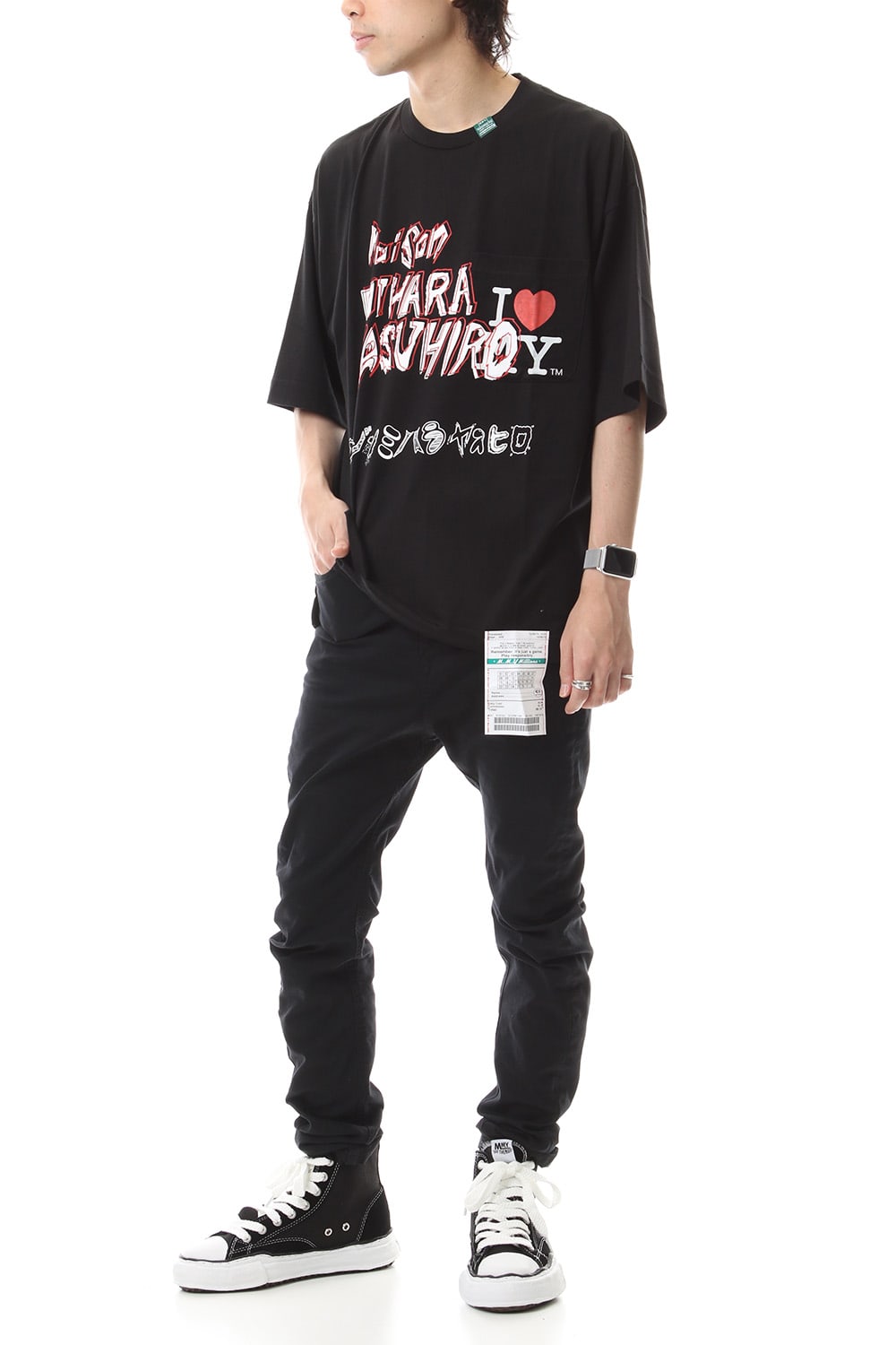 Maison MIHARAYASUHIRO Printed T-shirt Black
